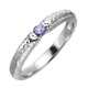 Miyan stone pattern ring tanzanite male and female couple ring closed crystal sapphire niche original design No. 17 No. 10