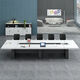 Office conference table long table training table conference reception negotiation table and chair combination large table long table workbench 2.0 meters conference table