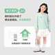 Zuoxi Girls Sweatshirt Autumn Children's Tops Fashionable 2025 New Autumn Clothes Girls Medium-Grand Children's Clothes Green 130