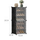 Jiabai shoe cabinet dust-proof multi-layer economical shoe cabinet plastic modern simple storage entrance shoe cabinet simple shoe cabinet with six layers in a row
