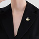 QUAMER gold store style simple whale brooch for women, high-end niche design corsage, personalized fashion suit, gold