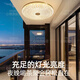 
Heart mirror full copper outdoor ceiling light villa gate ultra-thin front light outdoor aisle balcony lamp anti-mosquito courtyard light X3895-500/round/three-color adjustable