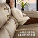 Gujia Home (Kuka) Null-zu-Wand-moderne einfache elektrische Funktion Ledersofa Wohnzimmer 6196 Napa [Miller Brown] 3 Menschen 2 Elektrisch