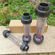 
XMSJLZS plastic tube rotor DN15/25/32/50/65 float liquid water flowmeter pipe type corrosion resistant DN100 flange 60T/H length 693mm LZ