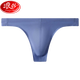 Langsha (Langsha) Sous-vêtements Low Bow Sexy String Men Ice Silk Traceless Elastic Pure Désure U Convex Corps Single Pink M M