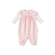 DAVE/BELLA (DAVE/BELLA) Western style female baby jumpsuit newborn clothes baby jumpsuit rompers spring newborn harem pink houndstooth 80cm (recommended height 73-80cm)