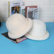Mu Mingerlai Dome Chapeau, chapeau rond roulé polyvalent, style coréen, pilules d'automne et d'hiver, petit chapeau haut de gamme, cheveux de lapin de couleur solide pour femmes Imitation mélangée Hair Confinement Clat, beige, circonférence de la tête appropriée (56-58 cm)