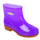 Huili four-season wear-resistant beef tendon sole waterproof shoes fashionable short rubber shoes kitchen soft sole water boots rain boots women comfortable and non-slip on rainy days Khaki-single shoes Standard size 38