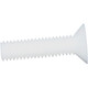 Tornillo plano resistente a la corrosión XMSJPP M6-M10 Crossunk Condado ácido aislante-alcali-alcali pp perno de tornillo M5*12200 piezas