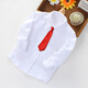 Feng Lingniao white shirt children's pure cotton school uniform performance clothing long-sleeved middle and large children's white shirt male students pure cotton = white-long sleeve 160