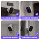 神眸门口监控楼道摄像头 免插电监控器 无线wifi家用安防室内电池充电室外高清手机远程防盗免打孔BC22 黑色 摄像头+64G卡 【升级款】300万像素BC22S