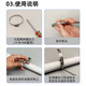 Min Hongshi Monitoring hoop holder bracket Full steel clamp of hoop holder, telephone pole hoop holder tube 304 stainless steel throat hoop, stainless steel hoop holder ring 100MM
