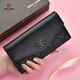 Pier Cardin Bag Damenbeutel Brieftasche Cowhide Langes Geldbeutel High-End-Modeticket Clip einfach