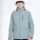 Versión coreana de Brelrmon de ropa a prueba de viento para mujeres y hombres, chaqueta de montañismo de esquí de tres en uno al aire libre HS12805 azul gris gris M