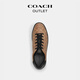 COACH Outlet Men's Classic Logo Presbyopia HIGH LINE Low-top Sports Casual Shoes Low-top Comfortable Commuting Khaki/Black 40.5