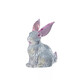 Fanpu Crystal Rabbit Swan Ornament Cute Desktop Small Animal Ornament Cartoon Gifts for Little Girls New Year Birthday Swan