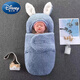 Disney (Disney) baby blanket autumn sleeping bag thickened version 0136 months newborn baby blanket newborn anti-kicking quilt plus velvet thick cotton 2129 bunny-blue 3-6 months
