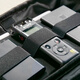 Bona Cloud Travel Digital Speichertasche verdickte Kopfhörer Elektronische Organisation Storage Beutel Banken Daten Kabelspeicherbeutel Schwarz Schwarz