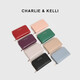 CHARLIE & KELLI官网 CK轻奢包包女包拉链短款多卡位女士2025新款卡包零钱包 黑色