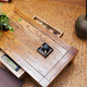 Yeyao old elm tea table Chinese coffee table small square table bay window table small tea table tea table solid wood kang table low table 120*60*45 two drawers fully assembled