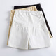 Jingqi (Joyncleon) Entbindlichkeitshorts Tragen Sommerdünn Jeans Leggings für Frauen Sicherheitshose Mutterschafts -Outfit Black XL JYK176505