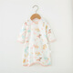 Baby Nachthemd Sommer Dünner Baby Pyjamas langärmelige reine Baumwollklimaanzug Einteilige Anti-Kick-Quilt-Quilt Nachthemd Kinder Nachthemd Tierpark 80
