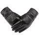 Ruilixin genuine leather gloves men's winter cold-proof and warm sheepskin gloves velvet thickened men's thin cycling leather gloves velvet thick lining one size