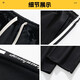 Pantalones de Vetecocoff para hombres en primavera y otoño Pantalones casuales sueltos para hombres para pantalones deportivos de hombres para pantalones de pierna ancha recta de hombres para hombres 2356 Negro L [sugerido 110-130Jin [Jin equivale a 0.5 kg]]]