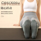 ClescKasu new yoga non-slip socks women's cotton mid-length breathable sweat-absorbent sports running socks Pilates socks black one size