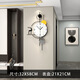 Jiujiuda Watch Living Room Home Wall Clock Creative Fashion 2025 New Simple and Atmospheric Internet celebrity restaurant wall hanging decoration clock WM653 Small [32X58CM]