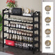 Yiga Shoe Rack Nanzhu Shoe Rack Household Multi-layer Simple Shoe Rack Large Capacity Storage Shoe Cabinet Black 6 Layers 60