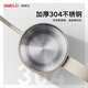 Simelo Deutsch Shimeille Hand-Cranking Bohnenschleife Kaffeebohnenschleife kleine Keramikkernhandbuch Kaffeemaschine Set 9-Gang Bohnenschleife + 304 Hand-Fill-Topf + 304 Filter