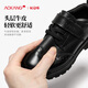 Aokang Aokang children's shoes, boys' leather shoes, black British style small leather shoes, children's performance shoes, student dress shoes, boys' single shoes, black single lining 39