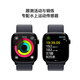 Apple/苹果 Watch Series 10 智能手表蜂窝款46毫米亮黑色铝金属表壳浓墨色回环式运动表带MWYL3CH/B