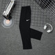 Nike Men's's's's's's's's, Spring and Summer Training Training Stand Collar veste veste pantalon droit tissé Breatchable Casual Colters DM6627-010 / Single Layer / Bottom Office L / suggéré 130-150jin [Jin est égal à 0,5 kg]