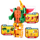 Xinlexin Digital Transformation Roboter Spielzeug Kinder 4 Little Boy 5 Buchstaben King Kong 8 Fusion 3 Fünf 6-jährige Dinosaurier Kinder ABC-Set [Nummer 0-9]+[Buchstabe A-D] 2 Variable Roboter