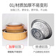 Aluminum foil tin foil box baking pan special bowl for air fryer golden outdoor tin foil pot disposable hot pot lunch box 138-600ml round box with plastic lid (10 sets)