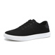 Kuoshe Brand Herrenschuhe Frühling Neue Leinwandschuhe Herren Mode koreanische Mode -Fashion -Cloth -Schuhe Vielseitige Brettschuhe Herrenschuhe Schwarz 39 Lederschuhe Größe Größe
