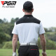 PGM Golfkleidung Herren kurzärmelige Sommersport-T-Shirt Atmungsfreie Löcher Feuchtigkeitsabsorption Revers Polo-Hemd-Kombination YF679-Weiß XL