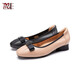 Accesorios de lujo de Light Manel Zapatos para mujeres con tacón medio del tacón grueso BoCh Buthide Simple Small Small Fragance Style Smiftle Shoes G15253 Apricot Color 36