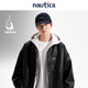 Nautica white sail star same style white sail CityBoy loose comfortable jacket leather jacket men JPJW4401 black 0TB L
