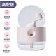 CLCEY is suitable for rotating crystal ball humidifier mini cute cartoon hydration meter with night light music desktop office pink ski dinosaur rotating music model