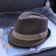 Tochino High-End-Männer für Erwachsene Top-Hut Britischer Gentleman Hut Frühling und Herbst Winter Casual Jazz Hut mittleren Alters und älterer Hut Trendy großer Khaki großer Größe L-Größe einstellbar (58-61 cm)