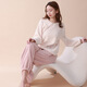 Love autumn and summer new Chinese style double-sided velvet pajamas for women in autumn and winter plus velvet and thickened national style large size underwear warm home clothes set Sakura pink set M (recommended 80-110Jin Jin equals 0.5 kg)