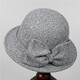 Jiasshengxi Hepburn Style élégant en laine de laine chapeau d'automne et arc d'hiver pêcheur pêcheur