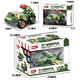 Woma Dongfeng 41 Lanceur de missiles Blocs de construction Hélicoptère Fighter Military Assembly Model Boys Children's Day Toys Toys Hongqi 16 Missile Véhicule 4-en-1 [683 particules]