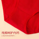 Langsha Red Underwear Women's High Waist Antibacterial 4 Pairs Zodiac Year Horse Year Qiji Red Festive Wedding Red Women's Lucky Briefs