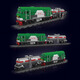 Yuxing Mowang 2024 Serie ferroviaria Conjunto de locomotor diesel Modelo de juguete 12018-26-27 SD40-2 Locomotora diesel 12027