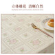 Xuanshe Tischtuch wasserdicht und öldichtes Wohnzimmer Tee Tisch Matte Esstisch Rechteckige Tischtuch Anti-Scenen-PVC-Schutzfilm Nachttisch Abdecktuch JW-675m Perlenpulver/Spitze 120*120 cm