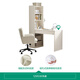 Casa de quanyou home moderna simple escritorio de almacenamiento en forma de L estantería de estantería de estudio integrado mesa de estudio de escritorio de computadora